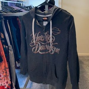 Harley Davidson zip up hoodie
